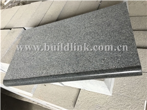 G654 Padang Dark Flamed + Polished Bullnose Edging Swimming Pool Tiles, G654 Dark Grey,Graphite Grey,Sesame Black Pool Coping