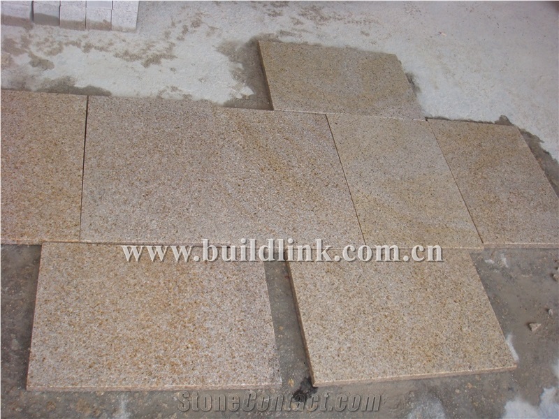 G682 Golden Sun Flamed Tiles ,Rusty Yellow, Honey Jasper Flamed Walling&Flooring Tiles