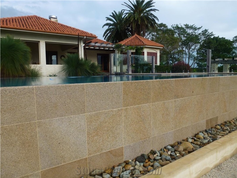 G682 Sunset Golden Flamed Tiles & Slabs,Rusty Yellow Granite Walling & Flooring Flamed Tiles