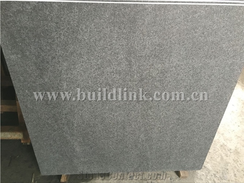 G684 Black Basalt Flamed Tiles, Black Basalt, Raven Black, Black Pearl Flamed Walling & Flooring Tiles