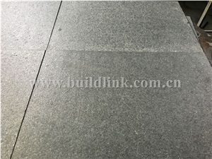 G684 Black Basalt Flamed Tiles, Raven Black, Black Pearl Flamed Walling & Flooring Tiles