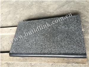G684 Flamed + Polished Bullnose Edging Swimming Pool Tiles, G684 Black Basalt,Raven Black,Black Pearl Pool Coping