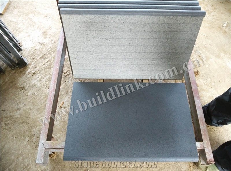 Hainan Grey Basalt Honed Pool Coping,China Grey Basalt, Grey Basalt, Basaltina, Basalto, Inca Grey Honed Pool Coping