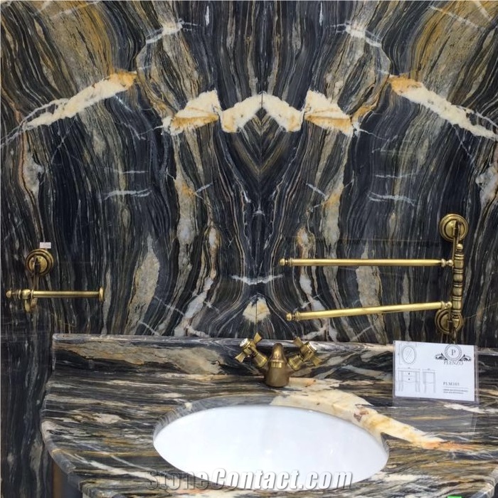 Van Gogh Luxury Green Marble Polished Slabs & Tiles