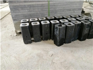 Shanxi Black Granite Monumental Funeral Vases and Urns