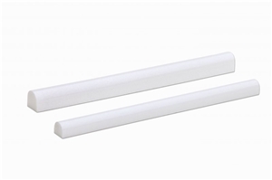 Thassos Extra Bullnose Trim, Polished