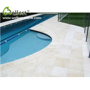 Bullnose Edge G682 Yellow Granite Swimming Pool Coping Tile