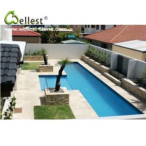 Bullnose Edge G682 Yellow Granite Swimming Pool Coping Tile