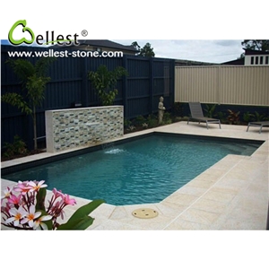 Bullnose Edge G682 Yellow Granite Swimming Pool Coping Tile
