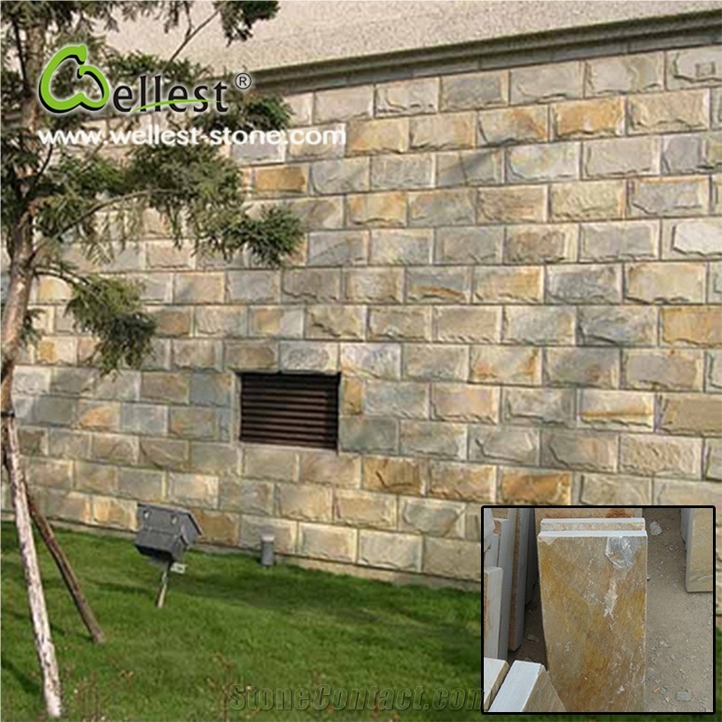 Factory Best Price Yellow Wood Slate Floor Tiles for Exterior