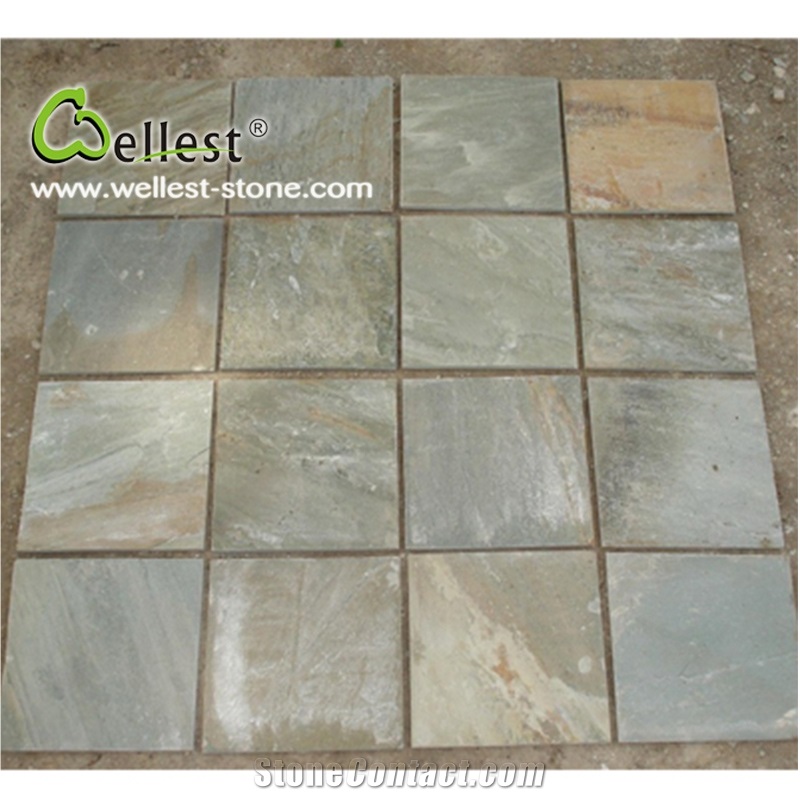 Factory Best Price Yellow Wood Slate Floor Tiles for Exterior