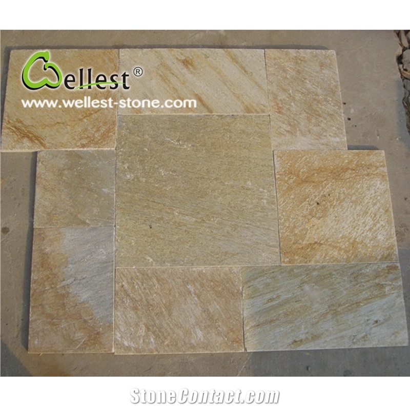 Factory Best Price Yellow Wood Slate Floor Tiles for Exterior
