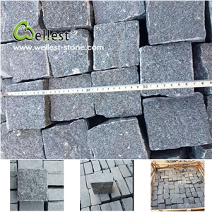 Factory Cut-To-Size Grey Color G603 Granite 5cm Cobble Stone Pavers for Driveway