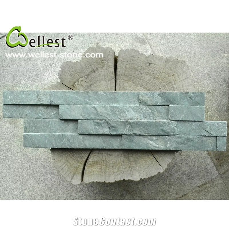 Green Slate Mushroom Stone / Ledge Stone for Wall Covering