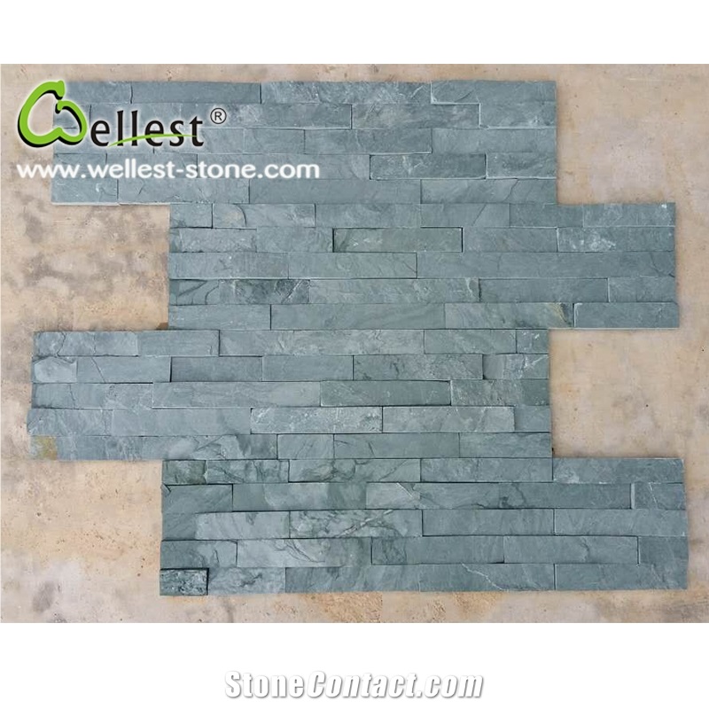 Green Slate Mushroom Stone / Ledge Stone for Wall Covering