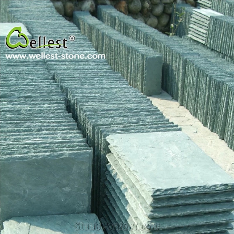 Green Slate Mushroom Stone / Ledge Stone for Wall Covering