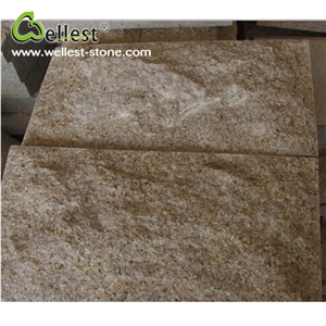 Hot Selling G682 Yellow Rusty Granite Grooved Edge Mushroom Stone for Wall Cladding