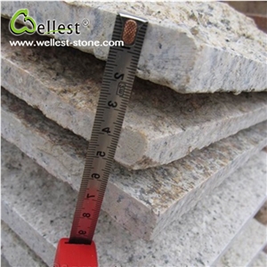 Hot Selling G682 Yellow Rusty Granite Grooved Edge Mushroom Stone for Wall Cladding
