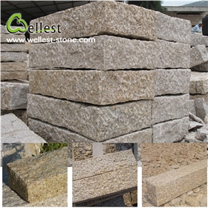 Natural G682 Sunset Gold Granite Curb Stone for Landscape