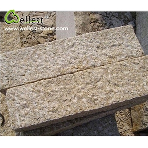 Natural G682 Sunset Gold Granite Curb Stone for Landscape