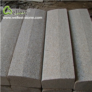 Natural G682 Sunset Gold Granite Curb Stone for Landscape