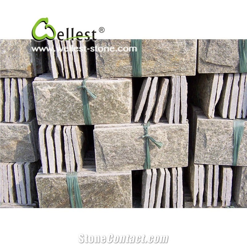 Pink Color Quartzite Mushroom Stone for Exterior Wall Cladding Tile