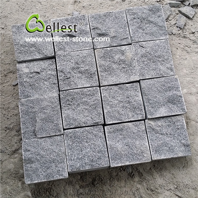 Rocky Ice Price G654 Cube/ Cobble Walkway Paving Stone (10*10*5cm, Natural Split Face, Other Sawn Cut)