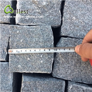Split Surface Anti-Slip G603 Grey Granite Cobble Paving Stone for Walkway