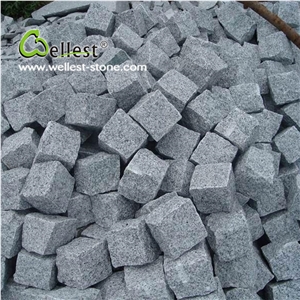 Split Surface Other Side Sawn-Cut G603 Grey Granite Cube Stone Cobble Paving Stone Split Surface Other Side Sawn-Cut G603 Grey Granite Cube Stone Cobble Paving Stone