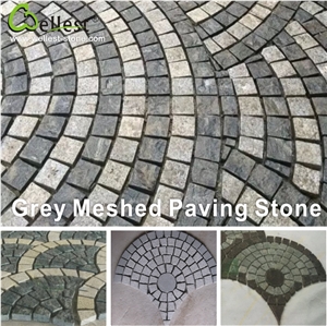 Split Surface Other Side Sawn-Cut G603 Grey Granite Cube Stone Cobble Paving Stone