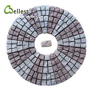 Split Surface Other Side Sawn-Cut G603 Grey Granite Cube Stone Cobble Paving Stone