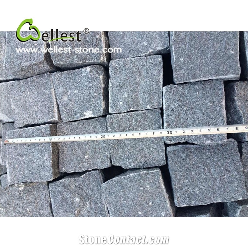 Wholesale Flamed Finished G603 Grey Granite Cube Stone Pavers for Garden Pathway