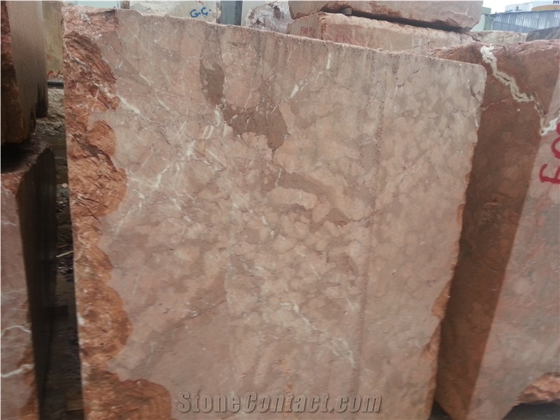 Antik Rose - Aegean Red,Fethiye Rose Marble Blocks