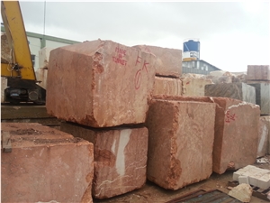 Antik Rose - Aegean Red,Fethiye Rose Marble Blocks