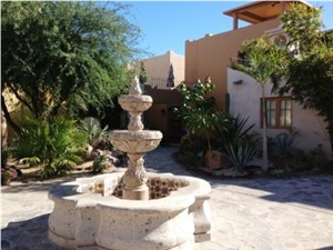Riviera Beige Cantera Fountain