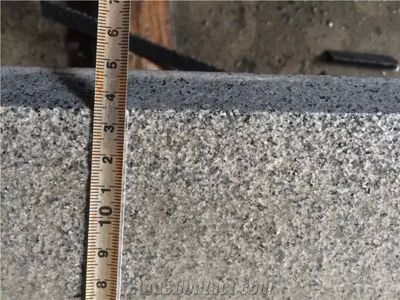Fargo G654 Granite/China Impala Granite Flamed Tiles and Slabs, Dark Grey Granite/Sesame Black Flamed Wall/Floor Tiles, Grey Granite Wall/Floor Covering