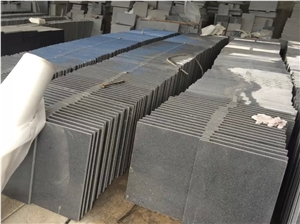 Fargo G654 Granite/China Impala Granite Flamed Tiles and Slabs, Dark Grey Granite/Sesame Black Flamed Wall/Floor Tiles, Grey Granite Wall/Floor Covering