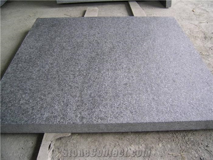 Fargo G684 Black Basalt Flamed Tiles, G684 Black Pearl Basalt Antique Surface Tiles, China Black Basalt Anti-Slipping Surface Tiles