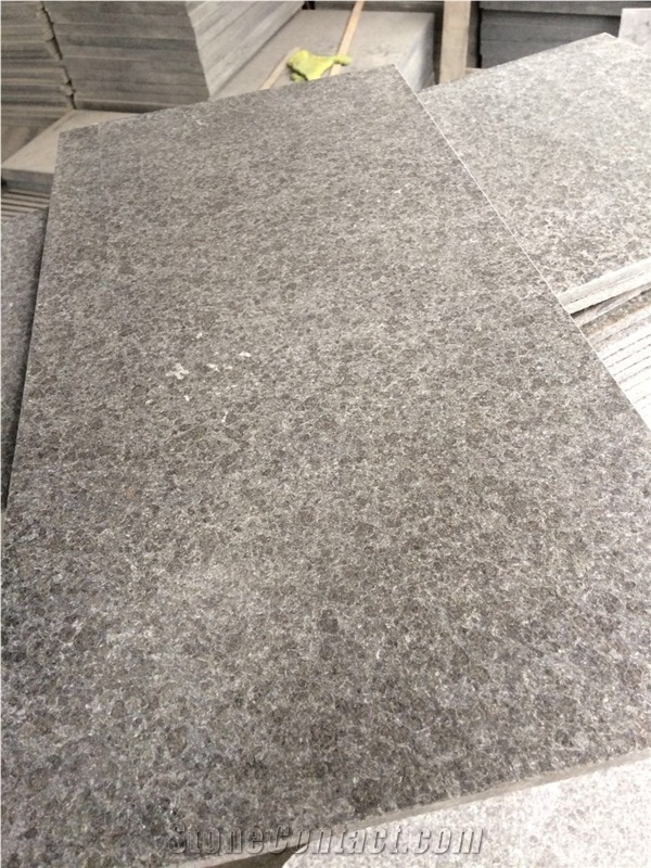 Fargo G684 Black Basalt Flamed Tiles, G684 Black Pearl Basalt Antique Surface Tiles, China Black Basalt Anti-Slipping Surface Tiles