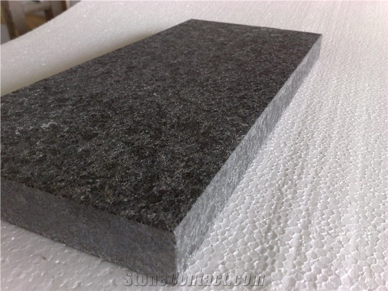 Fargo G684 Black Basalt Flamed Tiles, G684 Black Pearl Basalt Antique Surface Tiles, China Black Basalt Anti-Slipping Surface Tiles