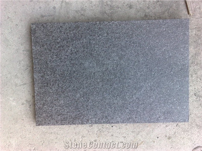 Fargo G684 Black Basalt Flamed Tiles, G684 Black Pearl Basalt Antique Surface Tiles, China Black Basalt Anti-Slipping Surface Tiles