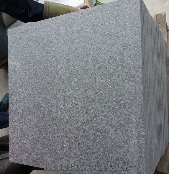 Fargo G684 Black Basalt Flamed Tiles, G684 Black Pearl Basalt Antique Surface Tiles, China Black Basalt Anti-Slipping Surface Tiles