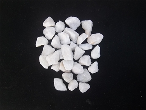Fargo Snow White Gravels, China White Aggregates, White Marble Pebble Stone