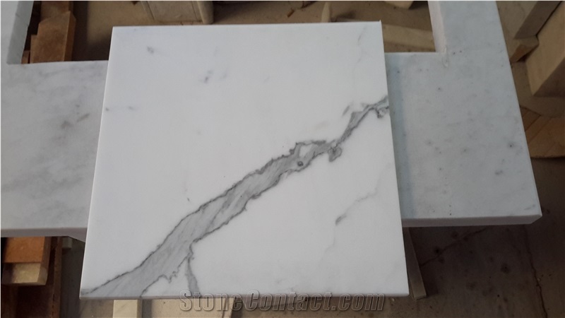 Statuary Marble Tiles & Slabs, White Polished Marble Floor Covering Tiles, Walling Tiles