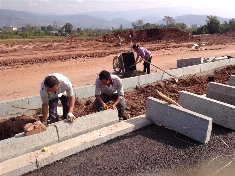Grace Blue Granite Kerb Stone New Kind Granite,China Moderate Prices Granite,Quarry Owner,Good Quality,Big Quantity
