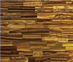 Yellow Tiger Eye Semiprecious Stone Tile & Slab