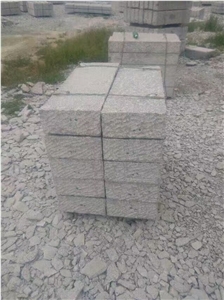 G341 Grey Granite Rough Picked Kerbstone