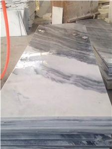 White and Cloudy Grey Marble Slabs & Tiles, China White Marble