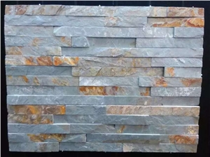 China Rusty Brown Slate Rich Autumn Slate Cultured Stone,Manufactured Stone Veneer
