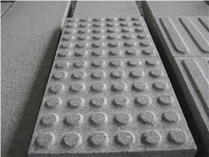G603 Granite China Silver White Star White Sesame White Bianco Crystal Grantie Flamed Sandblast Tactile Pedestrian Paver Blind Road Paver,Blind Paving Stone